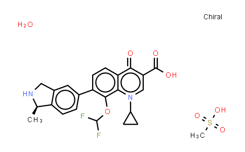 CAS No. 223652-90-2, Garenoxacin (Mesylate hydrate)