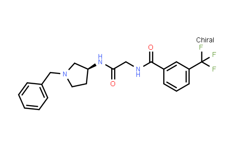 CAS No. 226228-42-8, (S)-N-(2-((1-benzylpyrrolidin-3-yl)amino)-2-oxoethyl)-3-(trifluoromethyl)benzamide