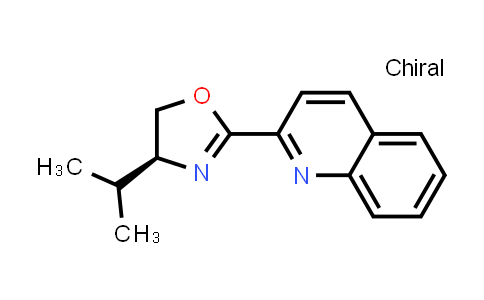 CAS No. 226387-11-7, (S)-2-(4,5-Dihydro-4-isopropyl-2-oxazolyl)quinoline