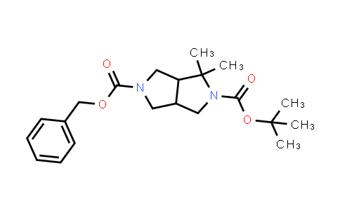 CAS No. 2266594-82-3, 5-Benzyl 2-(tert-butyl) 1,1-dimethyltetrahydropyrrolo[3,4-c]pyrrole-2,5(1H,3H)-dicarboxylate