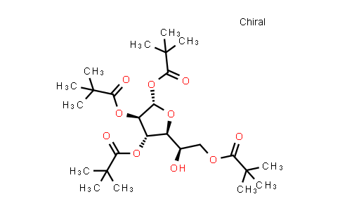 CAS No. 226877-02-7, (2S,3R,4S,5S)-5-((R)-1-hydroxy-2-(pivaloyloxy)ethyl)tetrahydrofuran-2,3,4-triyl tris(2,2-dimethylpropanoate)
