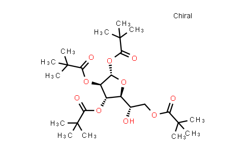 CAS No. 226877-04-9, (2S,3R,4S,5S)-5-((S)-1-hydroxy-2-(pivaloyloxy)ethyl)tetrahydrofuran-2,3,4-triyl tris(2,2-dimethylpropanoate)