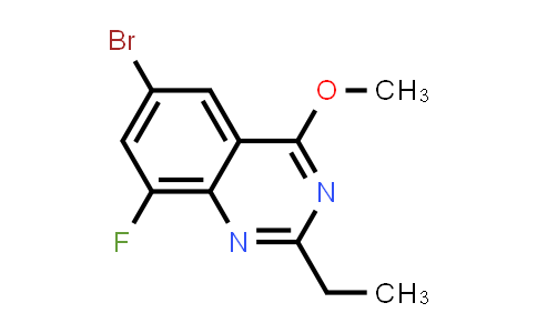 CAS No. 2275752-83-3, 6-Bromo-2-ethyl-8-fluoro-4-methoxyquinazoline