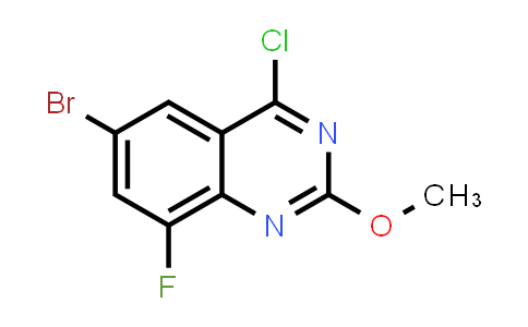 CAS No. 2275753-56-3, 6-Bromo-4-chloro-8-fluoro-2-methoxyquinazoline
