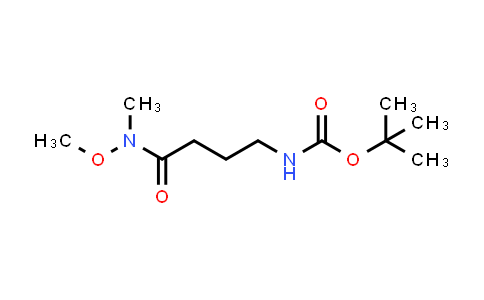 CAS No. 227751-84-0, tert-Butyl (4-(methoxy(methyl)amino)-4-oxobutyl)carbamate