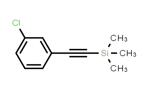 CAS No. 227936-62-1, ((3-Chlorophenyl)ethynyl)trimethylsilane