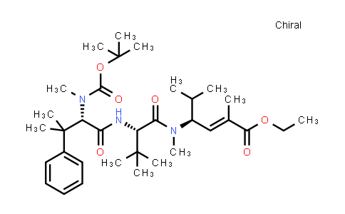 CAS No. 228266-39-5, L-Valinamide, N-[(1,1-dimethylethoxy)carbonyl]-N,β,β-trimethyl-L-phenylalanyl-N-[(1S,2E)-4-ethoxy-3-methyl-1-(1-methylethyl)-4-oxo-2-buten-1-yl]-N,3-dimethyl-