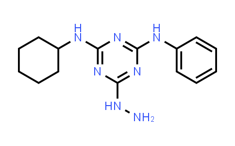 CAS No. 228574-92-3, N2-cyclohexyl-6-hydrazinyl-N4-phenyl-1,3,5-triazine-2,4-diamine