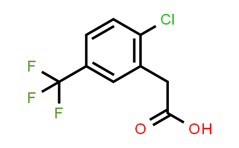 CAS No. 22893-39-6, 2-(2-Chloro-5-(trifluoromethyl)phenyl)acetic acid