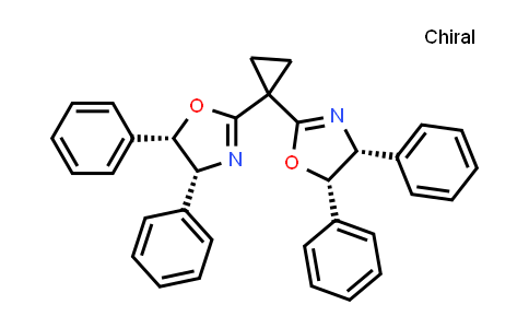 CAS No. 229184-96-7, (4R,4'R,5S,5'S)-2,2'-Cyclopropylidenebis[4,5-dihydro-4,5-diphenyloxazole]