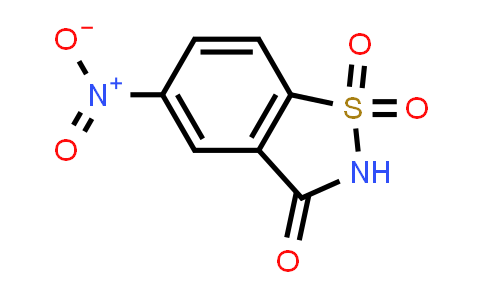 CAS No. 22952-20-1, 5-Nitrobenzo[d]isothiazol-3(2H)-one 1,1-dioxide