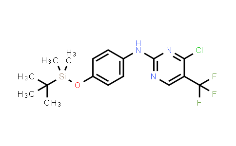 CAS No. 2296722-70-6, N-(4-((tert-Butyldimethylsilyl)oxy)phenyl)-4-chloro-5-(trifluoromethyl)pyrimidin-2-amine