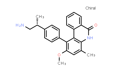CAS No. 2300980-17-8, (R)-1-(4-(1-Aminopropan-2-yl)phenyl)-2-methoxy-4-methylphenanthridin-6(5H)-one