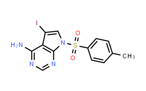 CAS No. 2304799-56-0, 5-Iodo-7-tosyl-7H-pyrrolo[2,3-d]pyrimidin-4-amine