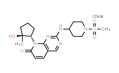 CAS No. 2305711-46-8, 8-((1S,2S)-2-Hydroxy-2-methylcyclopentyl)-2-((1-(methylsulfonyl)piperidin-4-yl)amino)pyrido[2,3-d]pyrimidin-7(8H)-one