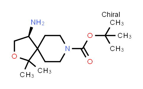 CAS No. 2306254-17-9, tert-Butyl (S)-4-amino-1,1-dimethyl-2-oxa-8-azaspiro[4.5]decane-8-carboxylate