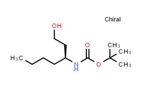 CAS No. 230637-47-5, (S)-tert-Butyl (1-hydroxyheptan-3-yl)carbamate
