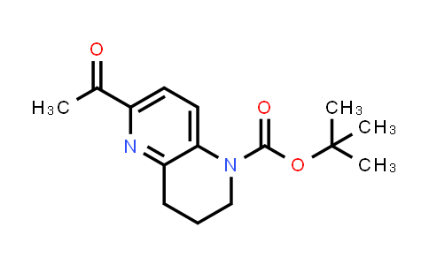 CAS No. 2314393-87-6, tert-Butyl 6-acetyl-3,4-dihydro-1,5-naphthyridine-1(2H)-carboxylate