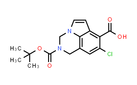 CAS No. 2316684-63-4, 2-(tert-Butoxycarbonyl)-8-chloro-2,3-dihydro-1H-pyrrolo[3,2,1-ij]quinazoline-7-carboxylic acid