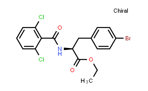 CAS No. 232276-01-6, (S)-ethyl 2-(2,6-dichlorobenzamido)-3-(4-bromophenyl)propanoate