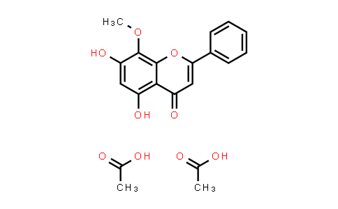 CAS No. 23246-80-2, Flavone, 5,7-dihydroxy-8-methoxy-, diacetate