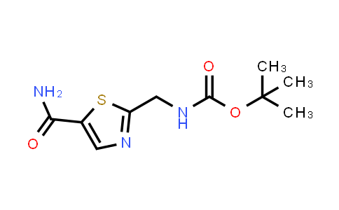 CAS No. 232612-29-2, tert-Butyl ((5-carbamoylthiazol-2-yl)methyl)carbamate