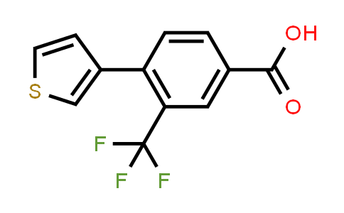 CAS No. 2340293-28-7, 4-(Thiophen-3-yl)-3-(trifluoromethyl)benzoic acid