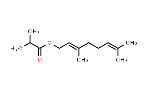 CAS No. 2345-26-8, (E)-3,7-Dimethylocta-2,6-dien-1-yl isobutyrate