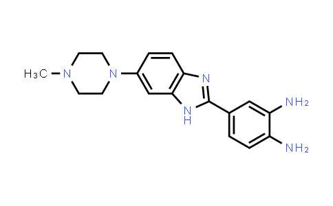 CAS No. 23491-49-8, 1,2-Benzenediamine, 4-[6-(4-methyl-1-piperazinyl)-1H-benzimidazol-2-yl]-