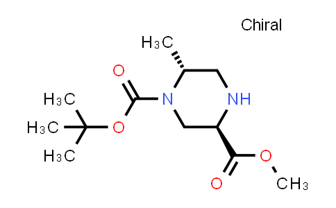 CAS No. 2349395-78-2, (3R,6R)-1-tert-Butyl 3-methyl 6-methylpiperazine-1,3-dicarboxylate