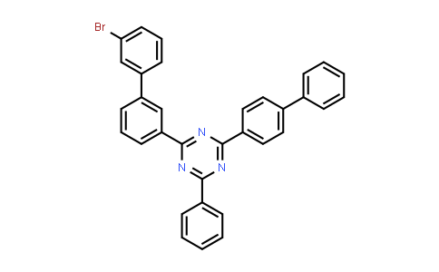 CAS No. 2351180-02-2, 2-([1,1'-Biphenyl]-4-yl)-4-(3'-bromo-[1,1'-biphenyl]-3-yl)-6-phenyl-1,3,5-triazine