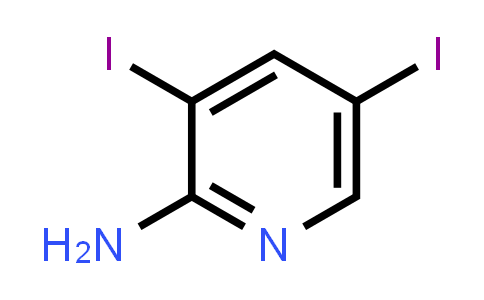 CAS No. 23597-15-1, 3,5-Diiodopyridin-2-amine