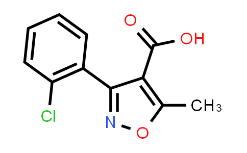 CAS No. 23598-72-3, 3-(2-Chlorophenyl)-5-methylisoxazole-4-carboxylic acid