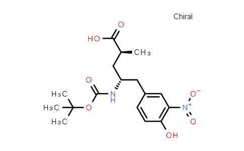 CAS No. 2361404-24-0, (2S,4R)-4-((tert-Butoxycarbonyl)amino)-5-(4-hydroxy-3-nitrophenyl)-2-methylpentanoic acid