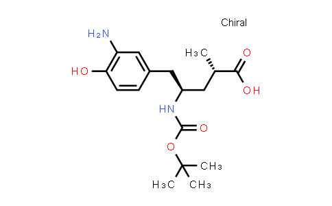 CAS No. 2361404-25-1, (2S,4R)-5-(3-Amino-4-hydroxyphenyl)-4-((tert-butoxycarbonyl)amino)-2-methylpentanoic acid