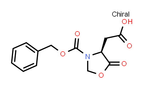 CAS No. 23632-66-8, (S)-2-(3-((Benzyloxy)carbonyl)-5-oxooxazolidin-4-yl)acetic acid