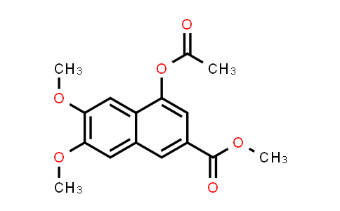 CAS No. 23673-57-6, 2-Naphthalenecarboxylic acid, 4-(acetyloxy)-6,7-dimethoxy-, methyl ester