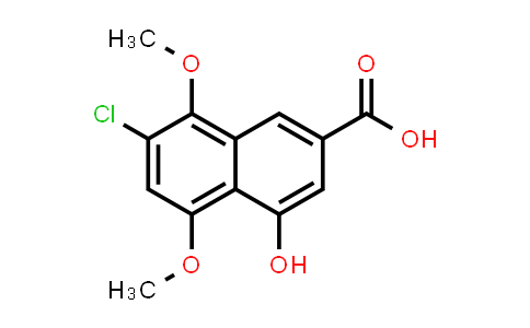 CAS No. 236751-71-6, 2-Naphthalenecarboxylic acid, 7-chloro-4-hydroxy-5,8-dimethoxy-