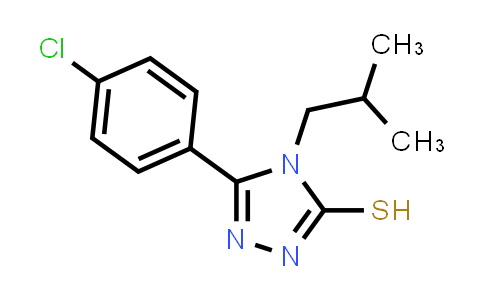 CAS No. 23711-26-4, 5-(4-Chlorophenyl)-4-isobutyl-4h-1,2,4-triazole-3-thiol