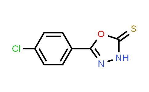CAS No. 23766-28-1, 5-(4-Chlorophenyl)-1,3,4-oxadiazole-2(3H)-thione