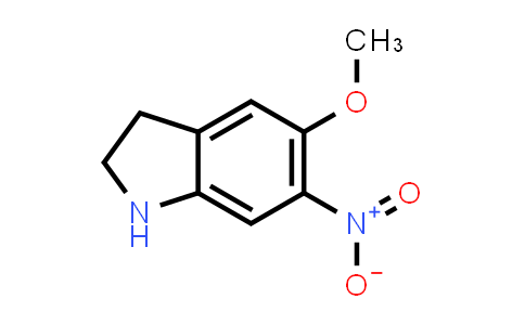 CAS No. 23772-38-5, 5-Methoxy-6-nitroindoline