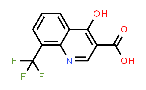 CAS No. 23779-95-5, 4-Hydroxy-8-(trifluoromethyl)quinoline-3-carboxylic acid