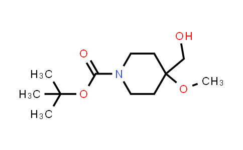 CAS No. 239073-94-0, tert-Butyl 4-(hydroxymethyl)-4-methoxypiperidine-1-carboxylate