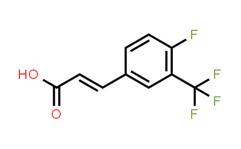 CAS No. 239463-90-2, 3-(4-Fluoro-3-(trifluoromethyl)phenyl)acrylic acid