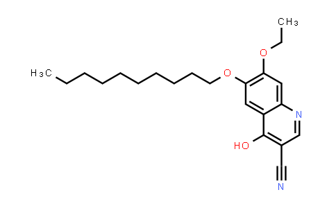 CAS No. 24030-84-0, 3-Quinolinecarbonitrile, 6-(decyloxy)-7-ethoxy-4-hydroxy-