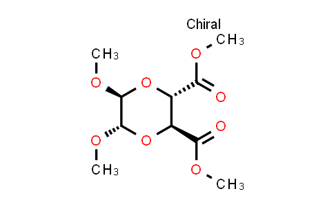 CAS No. 241811-65-4, Dimethyl (2S,3S,5S,6S)-5,6-dimethoxy-1,4-dioxane-2,3-dicarboxylate