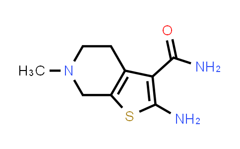 CAS No. 24248-69-9, 2-Amino-6-methyl-4,5,6,7-tetrahydrothieno[2,3-c]pyridine-3-carboxamide