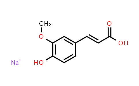 CAS No. 24276-84-4, Ferulic acid (sodium)