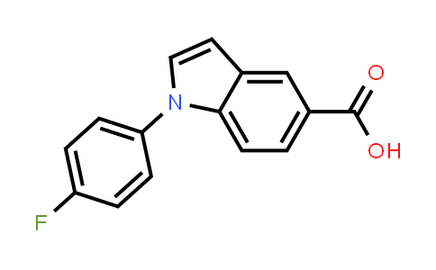 CAS No. 243467-60-9, 1-(4-FLUOROPHENYL)-1H-INDOLE-5-CARBOXYLICACID