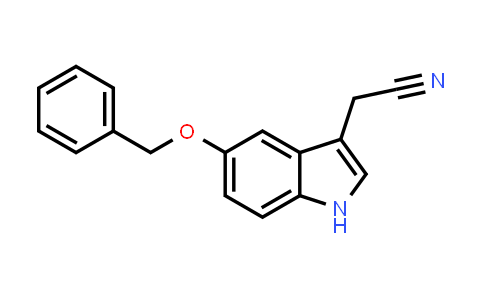 CAS No. 2436-15-9, 2-(5-(Benzyloxy)-1H-indol-3-yl)acetonitrile
